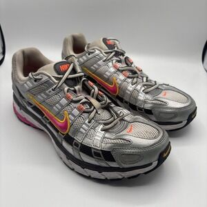 Nike P-6000 Shoes Womens Silver Pink Running Sneakers Size 8.5 BV1021-100